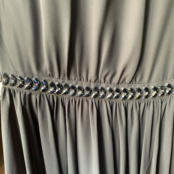 Ted Baker Black embellished fit and flare dress size 2 - Picture 5 of 6